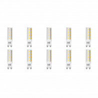 Pack de 10 Lampes LED - Aigi - Douille G9 - 4.8W - Blanc Chaud 3000K | Remplace 40W