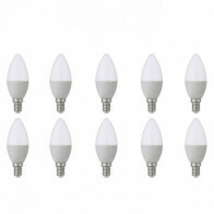 Pack de 10 Lampes LED - Douille E14 - 6W - Blanc Froid 6400K