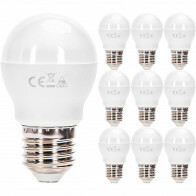 Pack de 10 Lampes LED - Douille E27 - 10W - Blanc Froid 6500K