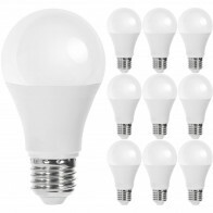 Pack de 10 Lampes LED - Douille E27 - 12W - Blanc Neutre 4000K