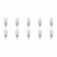 Pack de 10 Lampes LED - Douille G4 - Dimmable - 2W - Blanc Froid 6000K - Blanc Lait | Remplace 20W