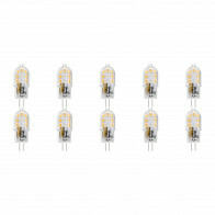 Pack de 10 Lampes LED - Douille G4 - Dimmable - 2W - Blanc Froid 6000K - Transparent | Remplace 20W