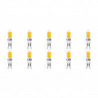 Pack de 10 Lampes LED - Douille G9 - Dimmable - 3W - Blanc Neutre 4000K | Remplace 32W