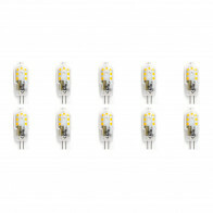Pack de 10 Lampes LED - Aigi - Douille G4 - 2W - Blanc Froid 6500K | Remplace 20W