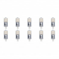 Pack de 10 Lampes LED - Aigi - Douille G4 - 3W - Blanc Chaud 3000K | Remplace 25W