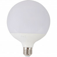 Lampe LED - Aigi Lido - Bulb G120 - Douille E27 - 18W - Blanc Chaud 3000K - Blanc