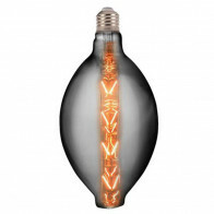 Lampe LED - Design - Elma - Douille E27 - Titane - 8W - Blanc Chaud 2400K