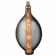 Lampe LED - Design - Elma XL - Douille E27 - Titane - 8W - Blanc Chaud 2400K