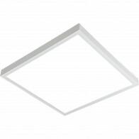 Panneau LED - Aigi Clena - 30x30 Blanc Froid 6000K - 12W Montage Carré - Mat Blanc - Sans Scintillement