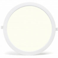 Panneau LED - Downlight - Aigi - Blanc Neutre 4000K - 24W - Ø30 - Encastré - Rond - Blanc - Sans Scintillement