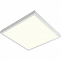 Panneau LED avec prise - Aigi Leny - 60x60 - Blanc Neutre 4000K - 32W - 3840lm - 120lm/W - High Lumen - en Saillie - Carré - Mat Blanc - Sans Scintillement