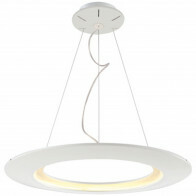 Suspension LED - Luminaire Suspendu - Concepty - 35W - Blanc Neutre 4000K - Aluminium Blanc