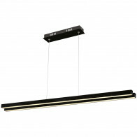 Suspension LED - Luminaire Suspendu - Mater - 35W - Blanc Neutre 4000K - Aluminium Noir