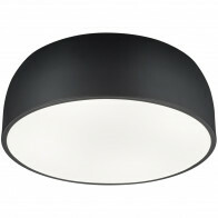 Plafonnier LED - Éclairage de Plafond - Trion Barnon - Douille E27 - 4-lumières - Rond - Mat Noir - Aluminium