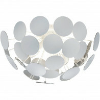 Plafonnier LED - Éclairage de Plafond - Trion Discon - Douille E14 - 3-lumières - Rond - Mat Blanc Aluminium