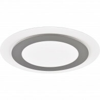 Plafonnier LED - Éclairage de plafond - Trion Groan - 42W - Couleur ajustable - Commande à distance - Dimmable - Rond - Nickel Mat - Métal