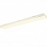 Plafonnier LED - Éclairage de plafond - Trion Lana - 46W - Blanc Chaud 3000K - Dimmable - Rectangulaire - Blanc - Plastique