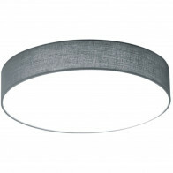 Plafonnier LED - Éclairage de Plafond - Trion Lanago - 11W - Blanc Chaud 3000K - Rond - Mat Gris - Aluminium