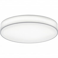 Plafonnier LED - Éclairage de Plafond - Trion Lanago - 60W - Couleur de lumière ajustable - Télécommande - Dimmable - Rond - Mat Blanc - Textile