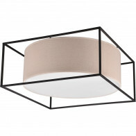 Plafonnier LED - Éclairage de plafond - Trion Rocky - Douille E27 - 3 lumières - Industriel - Noir Mat - Métal