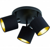 Spot de plafond LED - Éclairage de Plafond - Trion Torry - Douille E14 - 3-lumières - Rond - Mat Noir - Aluminium