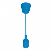 Suspension LED - Luminaire Suspendu - Turno - Rond - Mat Bleu Plastique - E27
