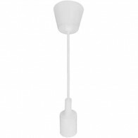 Suspension LED - Luminaire Suspendu - Turno - Rond - Mat Blanc Plastique - E27