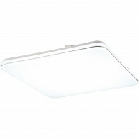 Plafonnier LED - Trion Lana - 46W - Blanc Naturel 4000K - Dimmable - Carré - Blanc Mat - Plastique