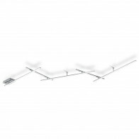 Plafonnier LED - Trion Undiro - 9W - Blanc Chaud 3000K - 5-lumières - Dimmable - Rectangle - Mat Nickel - Aluminium