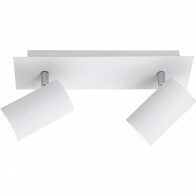 Spot de plafond LED - Trion Mary - Douille GU10 - 2-lumières - Rectangle - Mat Blanc - Aluminium