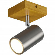 Spot de plafond LED - Trion Milona - Douille GU10 - 1-lumière - Rond - Mat Nickel - Aluminium