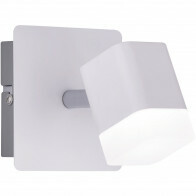 Spot Applique LED - Éclairage mural - Trion Ribon - 4W - Blanc Chaud 3000K - 1-lumière - Rond - Mat Blanc - Aluminium