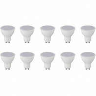Pack de 10 Spots LED - Aigi - Douille GU10 - 8W - Blanc Chaud 3000K