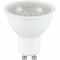 Spot LED - Viron Hytro - Douille GU10 - 6W - Blanc Froid 6400K - Mat Blanc - Plastique