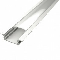 Profilé Encastrable pour Bande LED - Velvalux Profi - Aluminium Blanc - 1 Mètre - 24.7x7mm - Encastrable