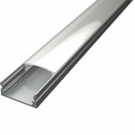 Profilé pour Bande LED - Velvalux Profi - Aluminium Argenté - 1 Mètre - 17.4x7mm - Montage en saillie