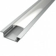 Profilé Encastrable pour Bande LED - Velvalux Profi - Aluminium Argenté - 1 Mètre - 24.7x7mm - Encastrable