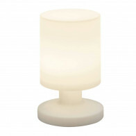 Lampe de Table LED - Trion - Rond - Blanc - Plastique - Étanche aux Éclaboussures - Rechargeable par USB