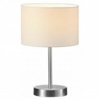 Lampe de Table LED - Éclairage de Table - Trion Hotia - Douille E14 - Rond - Mat Blanc - Aluminium