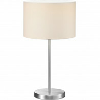 Lampe de Table LED - Éclairage de Table - Trion Hotia - Douille E27 - Rond - Mat Blanc - Aluminium