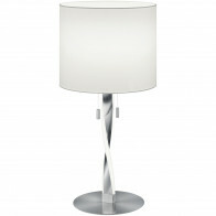 Lampe de Table LED - Éclairage de Table - Trion Ninda - Douille E27 - 6W - Blanc Chaud 3000K - Rond - Mat Nickel - Aluminium