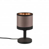 Lampe de table LED - Éclairage de table - Trion Vamos - Douille E14 - Rond - Mat Noir - Métal
