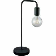 Lampe de bureau LED - Trion Dolla - Douille E27 - Rond - Mat Noir - Aluminium
