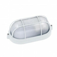 Éclairage de Jardin LED - Lumière Extérieure - Torina - Mur - Aluminium Mat Blanc - E27 - Ovale