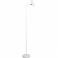 Lampadaire LED - Trion Milona - Douille GU10 - 1-lumière - Rond - Mat Blanc - Aluminium