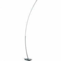 Lampadaire LED - Trion Sola - 11W - Blanc Chaud 3000K - Rectangle - Mat Gris - Aluminium