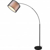 Lampadaire LED - Éclairage de sol - Trion Bidon - Douille E27 - 1-lumière - Rond - Mat Noir - Aluminium - Jusqu'à 10W