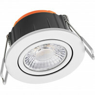 LEDVANCE - Spot LED - Spot Encastrable - Combo Adjust - Puissance Ajustable - Couleur de Lumière Ajustable - Étanche IP65 - Inclinable - Blanc - Aluminium - Rond