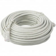 Câble Ethernet - Câble Internet - Aigi Atryn - Câble UTP Cat6 RJ45 - 20 Mètres - Cuivre - Gris