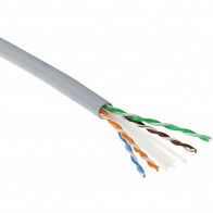 Câble Ethernet - Cat6 UTP - 305 Mètres - Âme Rigide - Cuivre - Gris